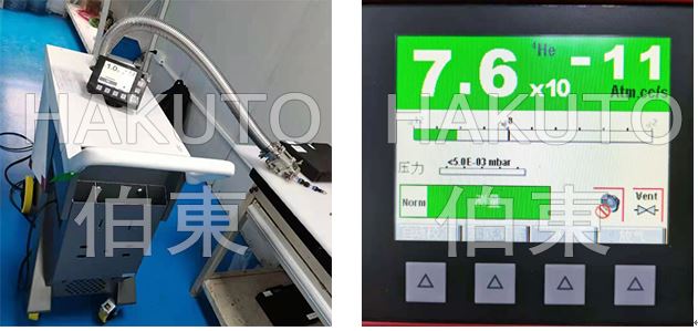 氦質(zhì)譜檢漏儀激光器零件檢漏