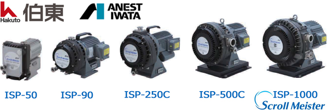 IWATA 渦旋干泵(無油真空泵) ISP 系列